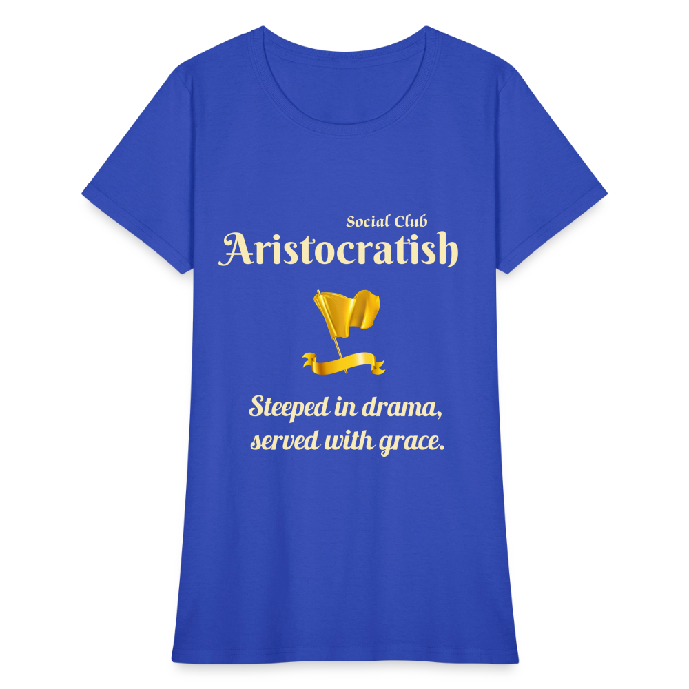 Aristocratish Social Club: Too Classy to Coffee - royal blue